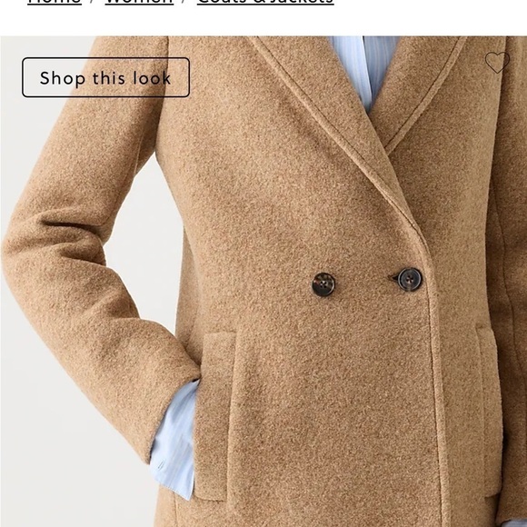 J crew New Daphne topcoat in Italian boiled wool - Picture 3 of 5